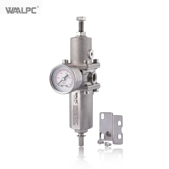 Asco 1/4'', 1/2'' SUS316 Stainless Steel Pneumatic Compressed Air High Pressure Valve Regulator Gauge Filter for Vessel 5um 40um NPT/PT/G